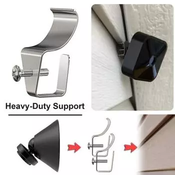 10 шт. крючки для сайдинга, сверхпрочная нержавеющая сталь, без перфорации, большая несущая нагрузка, виниловая доска, надежная стена