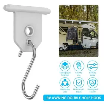 10 шт. крючков для тента автофургона, козырек от солнца для кемпинга, S-образные крючки, металлические крючки для вечеринок на автофургоне, одежда для улицы, шляпы, прочные вешалки