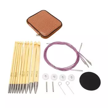 10 шт. крючков для вязания, съемные иглы для свитеров, бамбуковые инструменты для плетения для любителей рукоделия