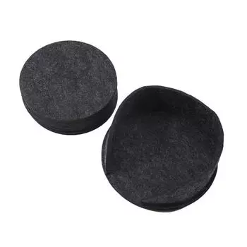 10 шт. Круглая фетровая подставка под стакан для обеденного стола, защитная подкладка, термостойкая подставка под чашку, подставка под кружку для кофе и чая 10cm темно-серого