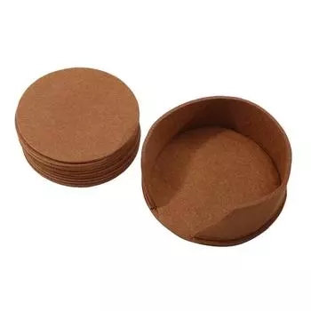 10 шт. Круглая фетровая подставка под стакан для обеденного стола, защитная подкладка, термостойкая подставка под чашку, подставка под кружку для кофе и чая 10Cm темно-серого