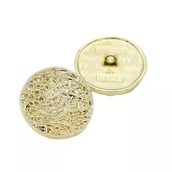 10 шт. Круглая форма, золотые швейные пуговицы для куртки, пряжка для костюма из цинкового сплава, винтажные металлические пуговицы для пальто 23mm