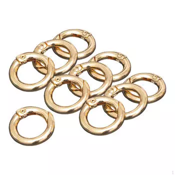 10 шт круглые пружинные крючки карабин брелок застежка DIY зажим для брелка для ключей кошелек Aureate 20mm