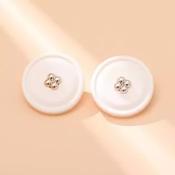 10 шт. Круглые пуговицы высокого класса, универсальные, шерстяные, жемчужные, металлические, декоративные, текстурированные, женские Off-white * 28L = 18MM * Round