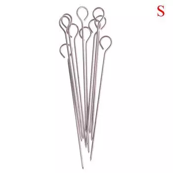 10 шт., круглые жареные шампуры из мяса гуся, палочка для барбекю из нержавеющей стали, игла для барбекю 15cm