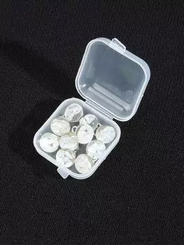 10 шт. круглых перламутровых пуговиц для женской одежды, рубашки, рубашки премиум-класса, универсальные детские свитера, шифоновые рубашки White 10mm