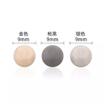 10 шт. круглых пуговиц для рубашек, женская одежда, манжеты для кардигана, декоративные пуговицы, универсальная рубашка, высококачественные металлические пуговицы, аксессуары, маленькие 2 #gun black * 9mm * round