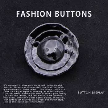 10 шт. круглых пуговиц для свитера, высококачественная изысканная женская одежда, кашемировое пальто, рубашка, черные пуговицы Daquan Black * 18MM