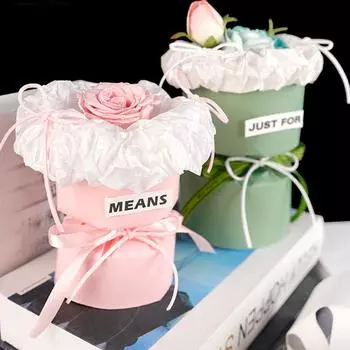 10 шт. Круглый DIY Мини-букет, стереотипные цветы из крафт-бумаги, розы, маленькая упаковка, подкладка, оберточная бумага, подарочная коробка, упаковочные материалы чёрный