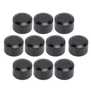 10 шт. Крышка болта головки мотоцикла, черная, плоская, с ЧПУ, алюминиевая, крышка винта двигателя, универсальная S