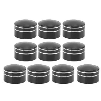 10 шт. Крышка болта головки мотоцикла с ЧПУ, алюминиевая, черная, круглая, с канавками, крышки для винтов двигателя S