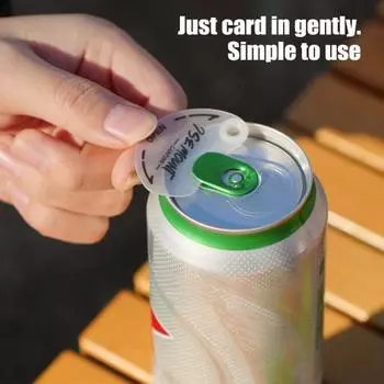 10 шт. крышка для банки с газировкой портативная пищевая полипропиленовая пыленепроницаемая для кемпинга, пива, кока-колы, сока, банки для напитков верхняя крышка герметизирующая защитная крышка защита от проливания 10pcs