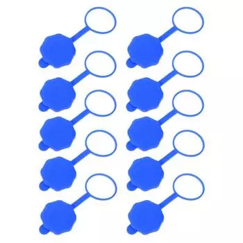 10 шт. Крышка для бутыли с водой 3/5 галлона, пищевой силикон, герметичная, не проливающаяся, многоразовая, универсальная, уплотнительная крышка для бутылки с водой, замена крышки для диспенсера воды синий