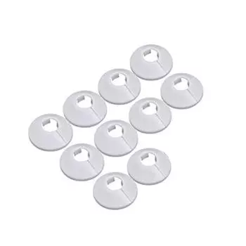 10 шт., крышка для трубы радиатора, гладкая поверхность, простая в установке, удобная, украшение для настенной трубы, украшение для дома белый