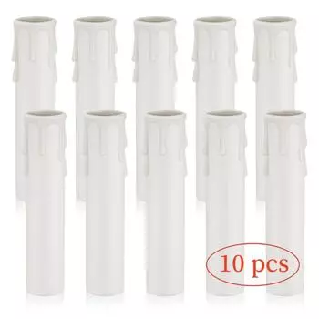 10 шт. крышки подсвечников, основание канделябра, пластиковые чехлы для свечей, рукава для люстры 10pcs