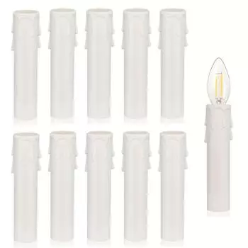 10 шт. крышки подсвечников, основание канделябра, пластиковые чехлы для свечей, рукава для люстры 10pcs