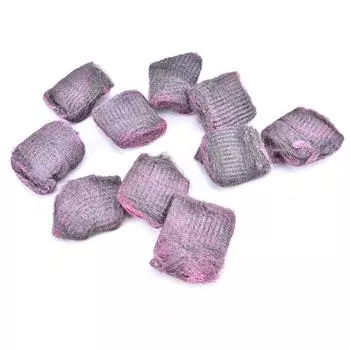 10 шт., кухонная губка, стальная проволока, щетка для мытья посуды, подушечки, инструменты для чистки серый