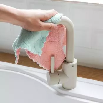 10 шт. кухонные полотенца для посуды, супер впитывающие коралловые бархатные кухонные полотенца из микрофибры с антипригарным покрытием, моющиеся маслом, быстросохнущие