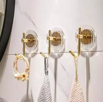 10 шт. кухонные принадлежности акриловый крючок для подвешивания клейкая настенная наклейка крючки для хранения дома полотенце пальто ключи вешалки аксессуары для ванной комнаты