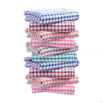 10 шт. кухонных полотенец, портативный помощник для рук, мягкая простая тряпка для мытья посуды