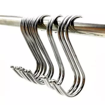 10 шт. кухонный прочный S-образный крючок многофункциональный металлический новый тип хранения бытовой душевой комнаты 9cm