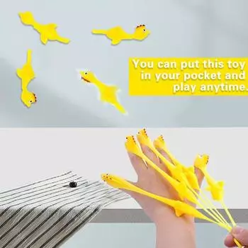 10 шт., курица, катапульта, игрушки для вечеринки, эластичная резина, забавные подарки, сувениры, новинка, игрушки, выброс Турции для детей
