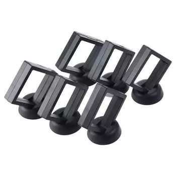 10 шт. квадратная витрина для хранения с основанием витрина для ювелирных изделий прозрачная пленочная витрина для дома A