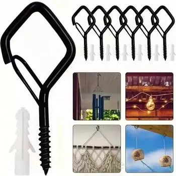 10 шт. Квадратные карабины безопасности: Прочное анти-падение подвесное крепление с пряжками для бонсай