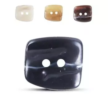 10 шт. квадратных нерегулярных выпуклых смоляных пуговиц для костюма, хлопкового пальто, осенне-зимнего свитера с капюшоном, куртки, пуховика 33L = 21MM * Geometry * Khaki Yellow