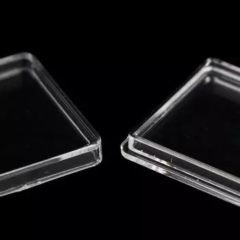 10 шт. квадратный прозрачный защитный чехол для контейнеров для жетонов, коробок-держателей для настольных игр