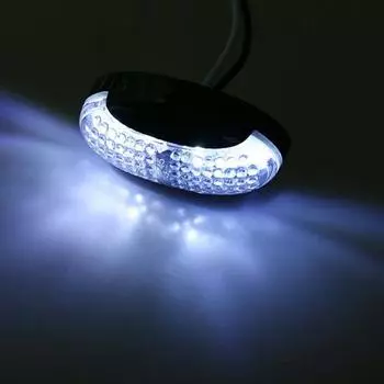 10 шт., лампа для грузовика, устойчивая к ультрафиолетовому излучению, высокая яркость, 10-30 В, светодиодный боковой габаритный фонарь для прицепа