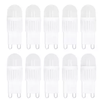 10 шт. Лампа G9 Диммируемая 2 Вт 500 лм Светодиодная лампа G9 Эквивалент галогенной 30 Вт для люстры, потолочного светильника