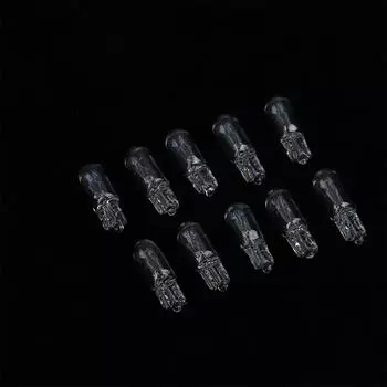 10 шт. Лампочка 12 В 3 Вт T6.5 для приборной панели автомобиля, индикаторные лампы 10pcs