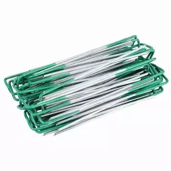 10 шт. ландшафтных скоб U-образные садовые штифты садовые скобы прочные дворовые газонные палаточные колышки фиксирующие колышки CHINA