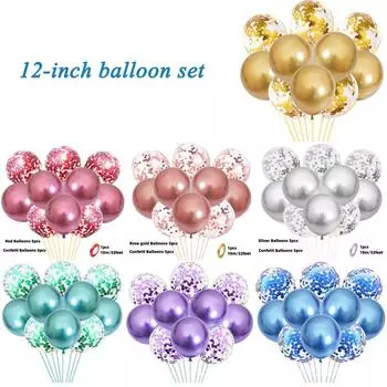 10 шт., латексные шары Globos с конфетти, свадебные украшения, детский душ, декор для дня рождения, прозрачные воздушные шары на день Святого Валентина 12 inch золотой