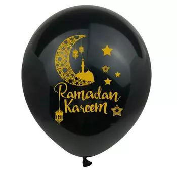 10 шт. латексных шаров для украшения Рамадана Карима, украшения для мусульманского исламского фестиваля Рамадан Мубарак 2024 г., принадлежности для Ид Мубарак 12inch
