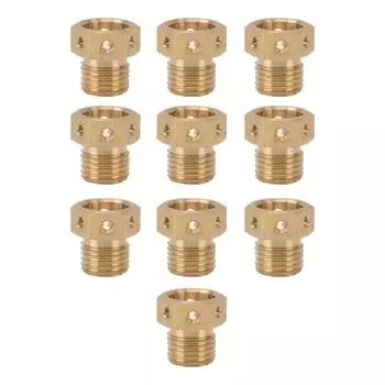 10 ШТ. Латунное сопло для распыления с несколькими отверстиями, антикоррозийное, для тонкого распыления воды, для охлаждения