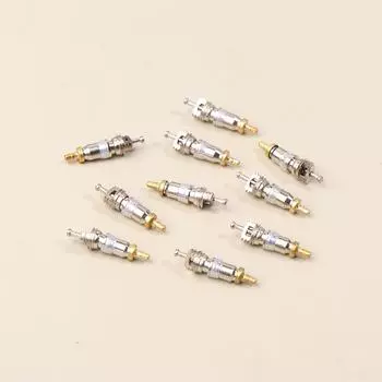 10 шт. латунных сердечников клапанов для замены Ac Hvac/R Инструмент для полевого обслуживания Инструмент для снятия сердечника клапана хладагента Havc