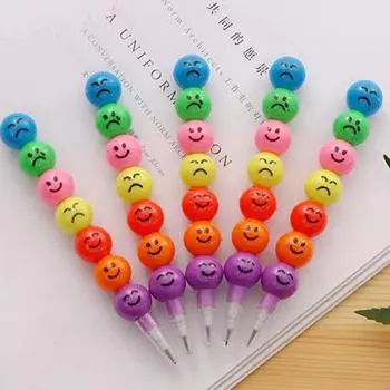 10 шт. леденцовый строительный блок карандаш граффити ручка для детей день рождения сувениры для школьников подарки обратно в школу наполнители для пиньяты random color-10 pack