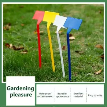 10 шт. легко пишущих этикеток для растений с гладкой поверхностью, полезных садовых цветочных маркеров синий