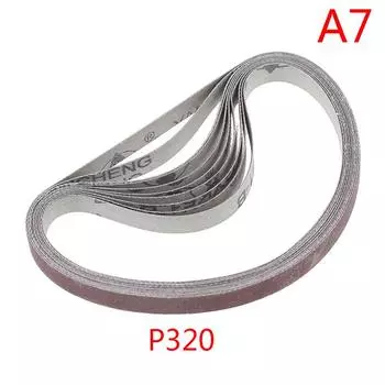 10 шт. Ленты для шлифовальных лент для электроинструмента шлифовального станка зернистостью 40,60,80,100,120,180,320 as the picture