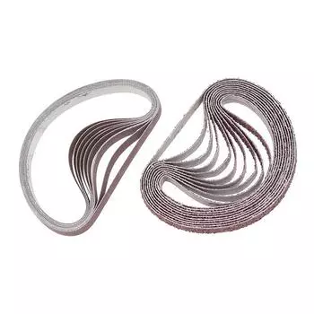 10 шт. Ленты для шлифовальных лент для электроинструмента шлифовального станка зернистостью 40,60,80,100,120,180,320 as the picture