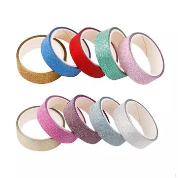 10 шт. ленты ко Дню святого Валентина, блестящая лента, декоративная оберточная маска для рукоделия Glitter
