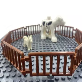 10 шт. лестниц, совместимых с 6020 ограждением, сборными строительными блоками, запасными частями для детского конструктора MOC белый