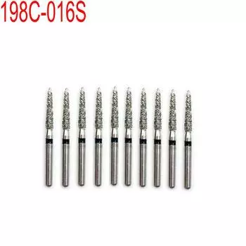 10 шт. Лидер продаж алмазные зубные боры для полировки зубов полировщики супер грубые 198C-016S 198C-016S чёрный