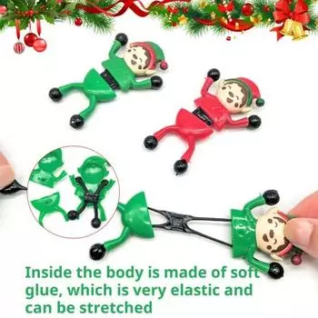 10 шт. липкие игрушки для скалолазания на стену для детей, развивающие эластичные паучьи лапки, сувениры для вечеринок, красочные мини-игрушки зелёный