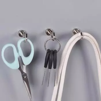 10 шт. LNE12 Магнитный многофункциональный держатель ключей для стены Практичный несущий крючок для хранения на кухне Сильный магнитный крючок