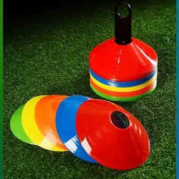 10 шт. логотип круглый рот логотип круглый баскетбольный препятствие логотип конический круглый логотип стопы футбольный тренировочный комплект оборудования