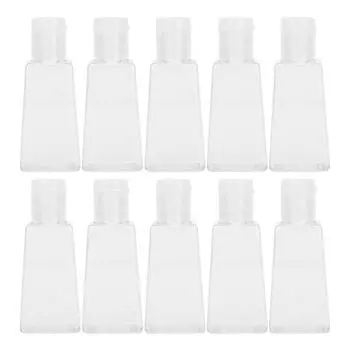 10 шт., лосьон, крем-насос, косметическая дорожная многоразовая пластиковая бутылка для сжатия, 30 мл