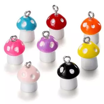 10 шт./лот 11x18 мм подвески в виде грибов, подвески, брелок для ключей «сделай сам», браслеты, подвеска для ожерелья, аксессуары для изготовления ювелирных изделий
